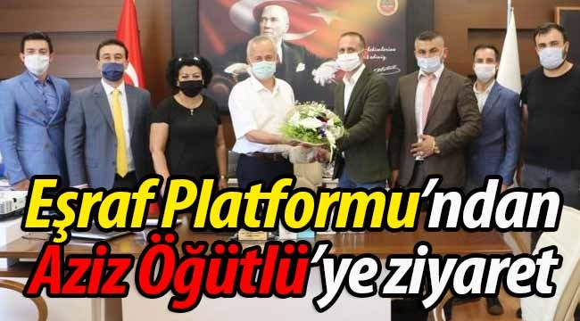 Eşraf Platformu'ndan  İl Sağlık Müdürü Aziz Öğütlü'ye ziyaret