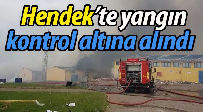 Hendek'te yangın kontrol altına alındı