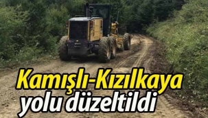 Kamışlı-Kızılkaya yolu düzeltildi