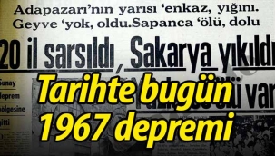 Tarihte bugün 1967 depremi