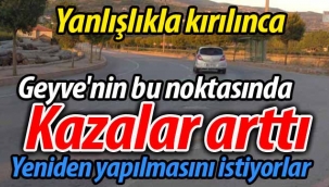 Geyve'nin bu noktasında kazalar arttı