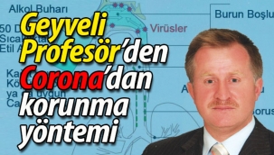 Geyveli Profesör'den Corona'dan korunma yöntemi