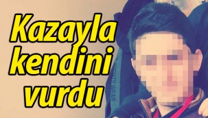 Kazayla kendini vurdu