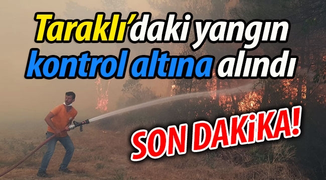 Taraklı'daki orman yangını kontrol altına alındı