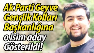 Ak Parti Geyve Gençlik Kolları Başkanlığına O isim Aday Gösterildi!