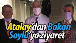 Erol Atalay'dan Bakan Soylu'ya ziyaret