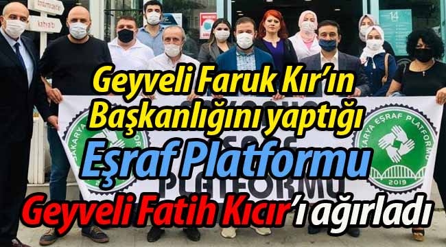Eşraf Platformu, Geyveli Fatih Kıcır'ı konuk etti