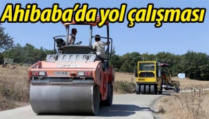 Geyve Ahibaba'da beton yol çalışması