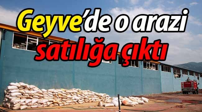 Geyve'de o arazi satılığa çıkarıldı