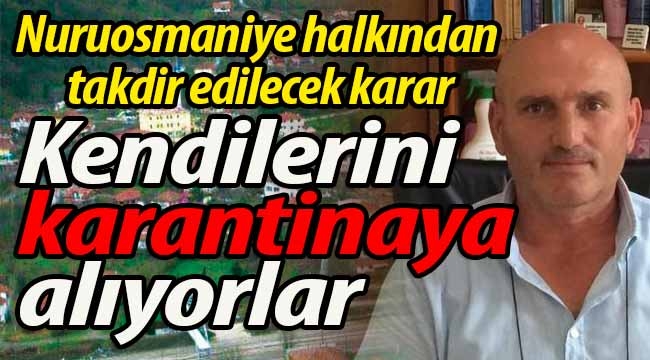 Nuruosmaniye halkından takdir edilecek karar