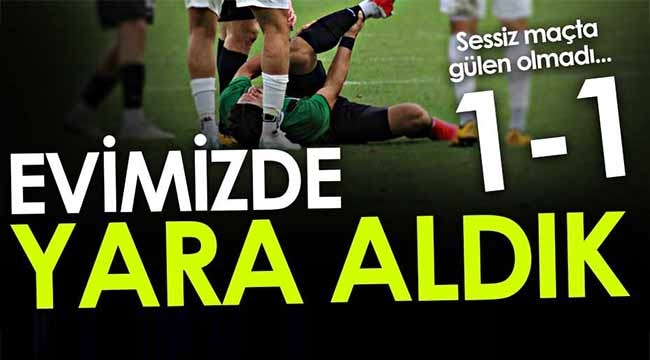 Sakaryaspor evinde yara aldı: 1-1