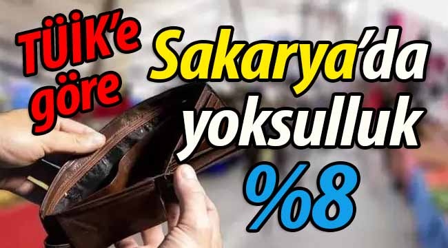 TÜİK'e göre Sakarya'da yoksulluk %8