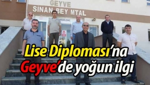Geyve'de Lise Diploması'na yoğun ilgi