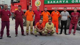 Geyve'den Hatay'daki orman yangınına destek