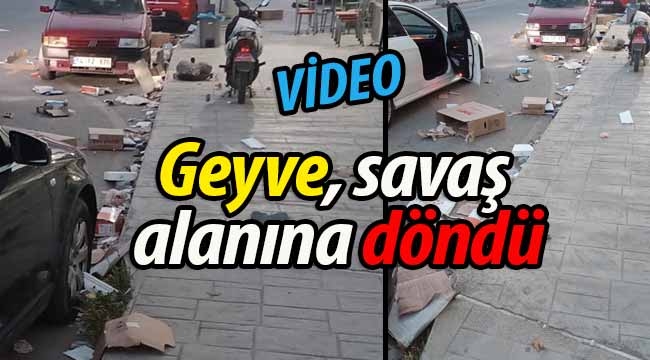 Geyve savaş alanına döndü