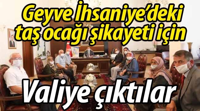 İhsaniye'deki taş ocağı için Vali'ye çıktılar