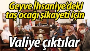 İhsaniye'deki taş ocağı için Vali'ye çıktılar