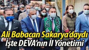 Ali Babacan, Sakarya'daydı.