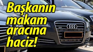 Başkanın makam aracına haciz kararı!