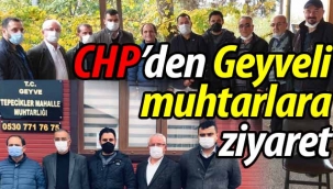 CHP'den Geyveli muhtarlara ziyaret!