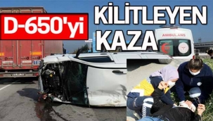 D-650'de trafiği felç eden kaza!
