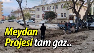 Geyve Meydan Projesi tam gaz..