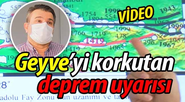 Geyve'yi korkutan deprem uyarısı!