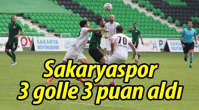 Sakaryaspor, 3 golle 3 puan aldı: 3-1