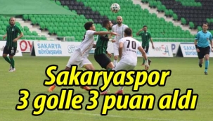 Sakaryaspor, 3 golle 3 puan aldı: 3-1