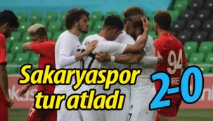Sakaryaspor tur atladı: 2-0