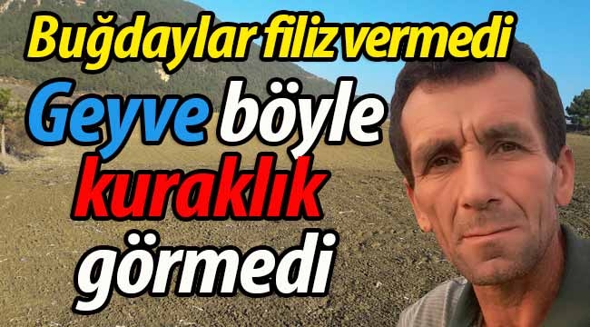 Geyve böyle kuraklık görmedi