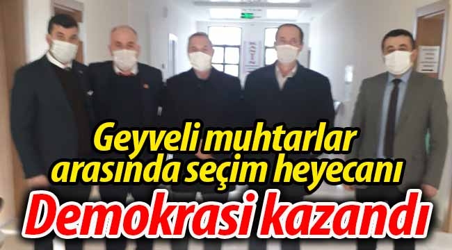 Geyve'de muhtarlar arasında seçim heyecanı