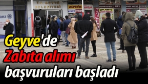 Geyve'de Zabıta alımı başvuruları başladı