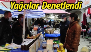 Geyve pazarında yağcılar denetlendi