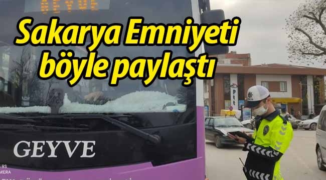 Sakarya Emniyeti, Geyve'den böyle paylaştı