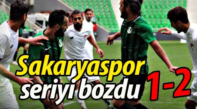 Sakaryaspor seriyi bozdu: 1-2