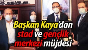 Başkan Kaya'dan stad ve gençlik merkezi müjdesi!