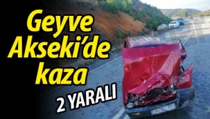 Geyve Akseki'de kaza: 2 yaralı
