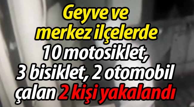 Geyve'de hırsızlık yapanlar yakalandı