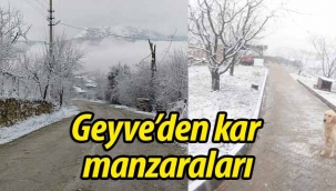 Geyve'den kar manzaraları!
