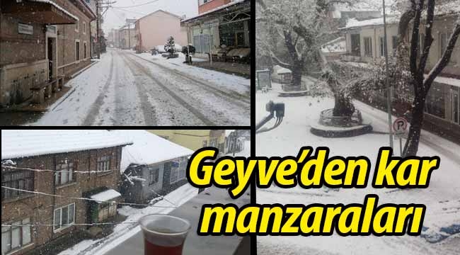 Hasret bitti! Geyve'den kar manzaraları