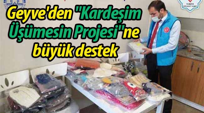 "Kardeşim Üşümesin Projesi"ne Geyve'den büyük destek