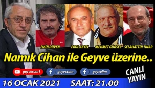 Namık Cihan ile Geyve üzerine.. / CANLI YAYIN
