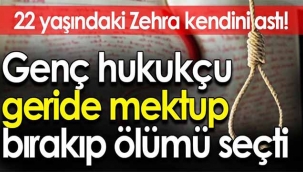 Pamukova'da Hukuk öğrencisi kız intihar etti
