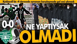 -4 derecede gol bulamadık
