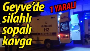 Alifuatpaşa'da silahlı sopalı kavga; 1 YARALI