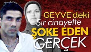 Geyve'deki sır cinayette şoke eden gerçek!