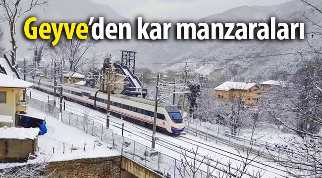 Geyve'den kar manzaraları