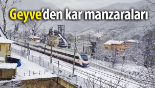 Geyve'den kar manzaraları