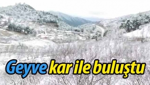 Geyve yeniden kar ile buluştu